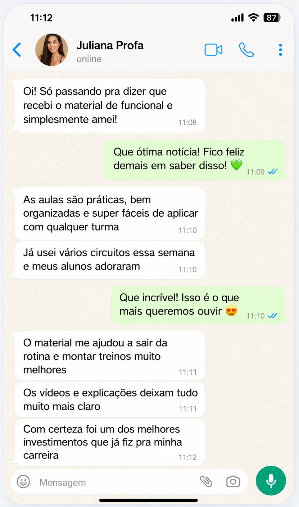 Depoimento de professor 1