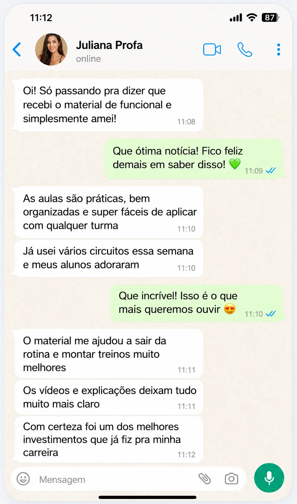 Depoimento de professor 1